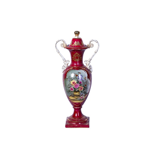 Vase with floral design 